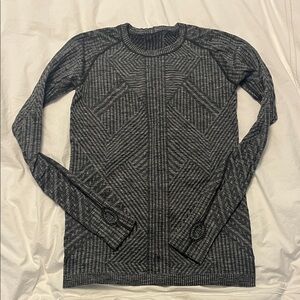 Gray Patterned Women's Sweater